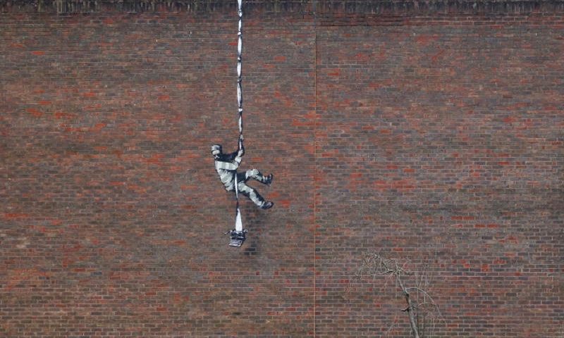Banksy graffiti Reading fegyház