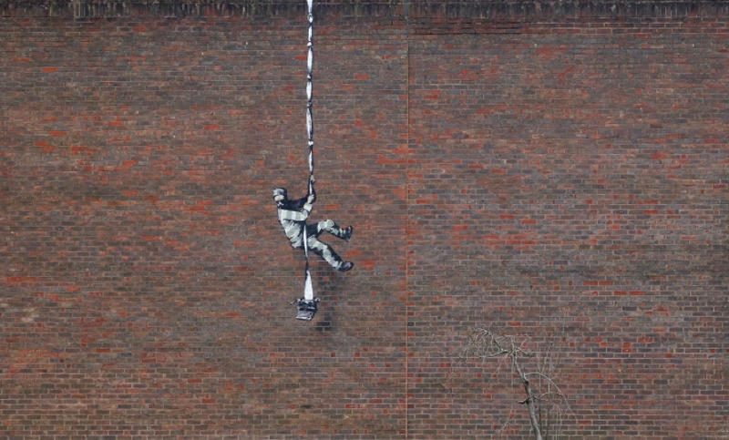 Banksy graffiti Reading fegyház